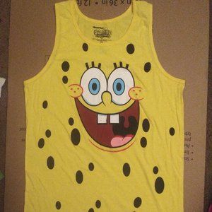 Spongebob Squarepants Face Tank Top T-Shirt (Size Medium) NEW